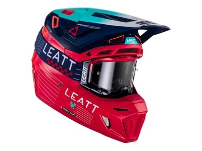 helmet moto 8.5 v23 red includes 5.5 goggle + helmet bag