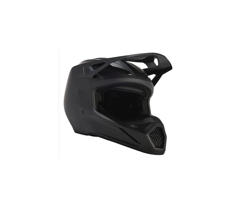 2024 Fox Youth V1 Matte Black Motocross Helmet (Matte Black)