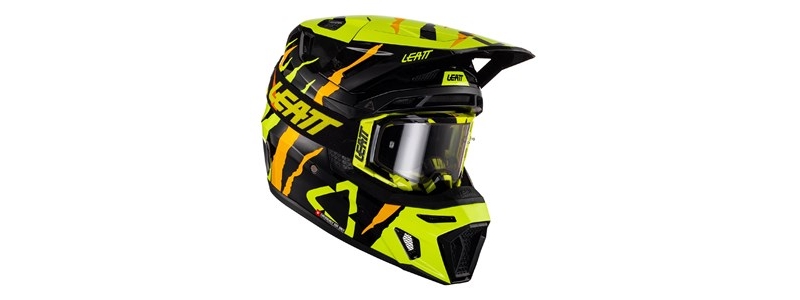 helmet moto 8.5 v23 citrus tiger includes 5.5 goggle + helmet bag