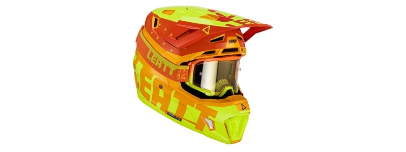 helmet moto 7.5 v23 citrus includes 4.5 goggle