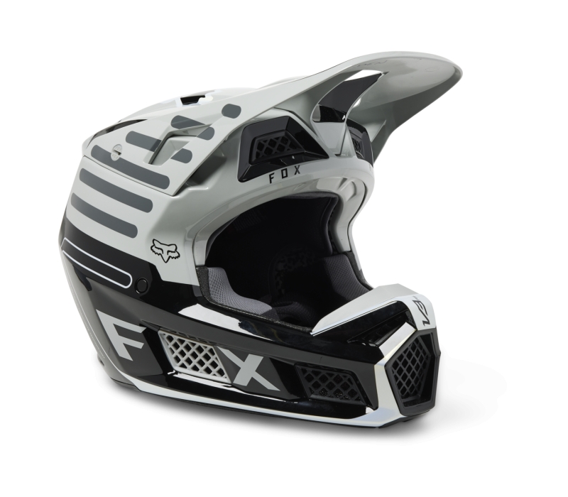 2023 fox v3 rs ryaktr motocross helmet steel grey