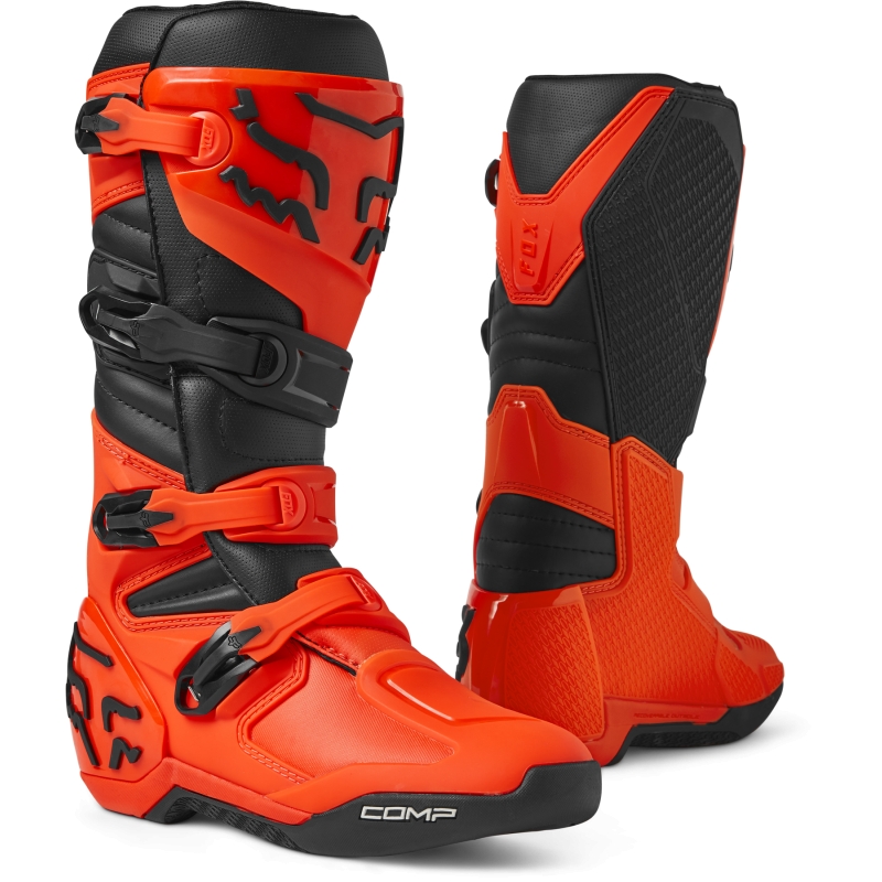 2023 fox comp motocross boots flo orange