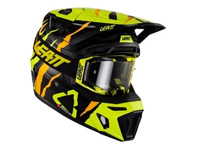 helmet moto 8.5 v23 citrus tiger includes 5.5 goggle + helmet bag
