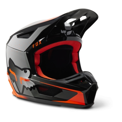 2023 fox v2 vizen motocross helmet flo orange