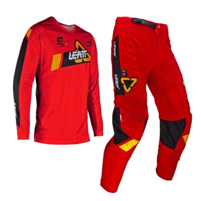 leatt pant and shirt kit 3.5 red