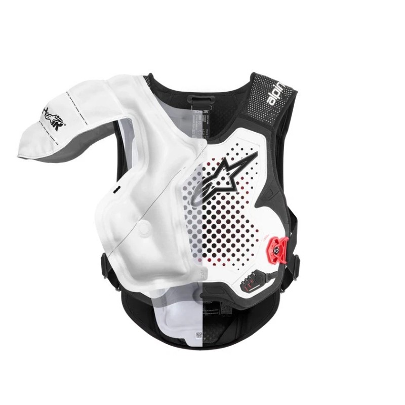 alpinestars tech air mx system protection body armour white enduro airbag new