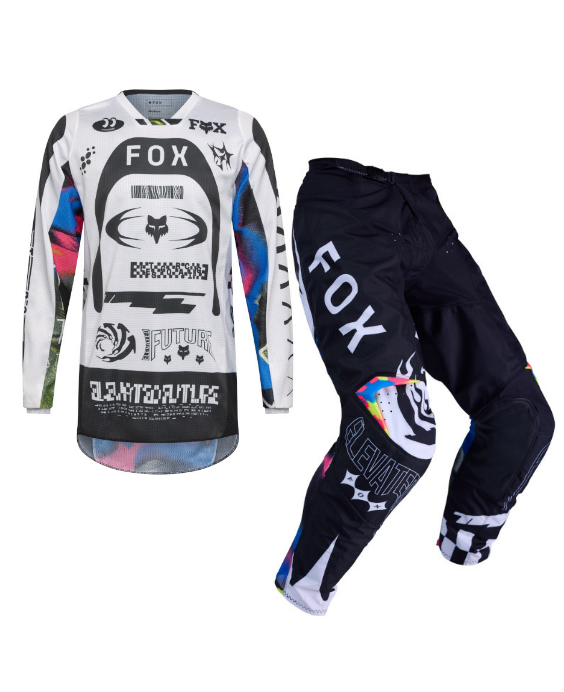 2026 fox 180 image cosmo motocross gear white black